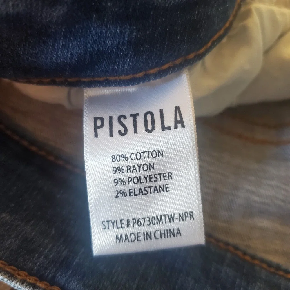 Pistola Arielle Women Sz 28 light‎ wash Skinny ankle Jean Comfort Stretch Casual